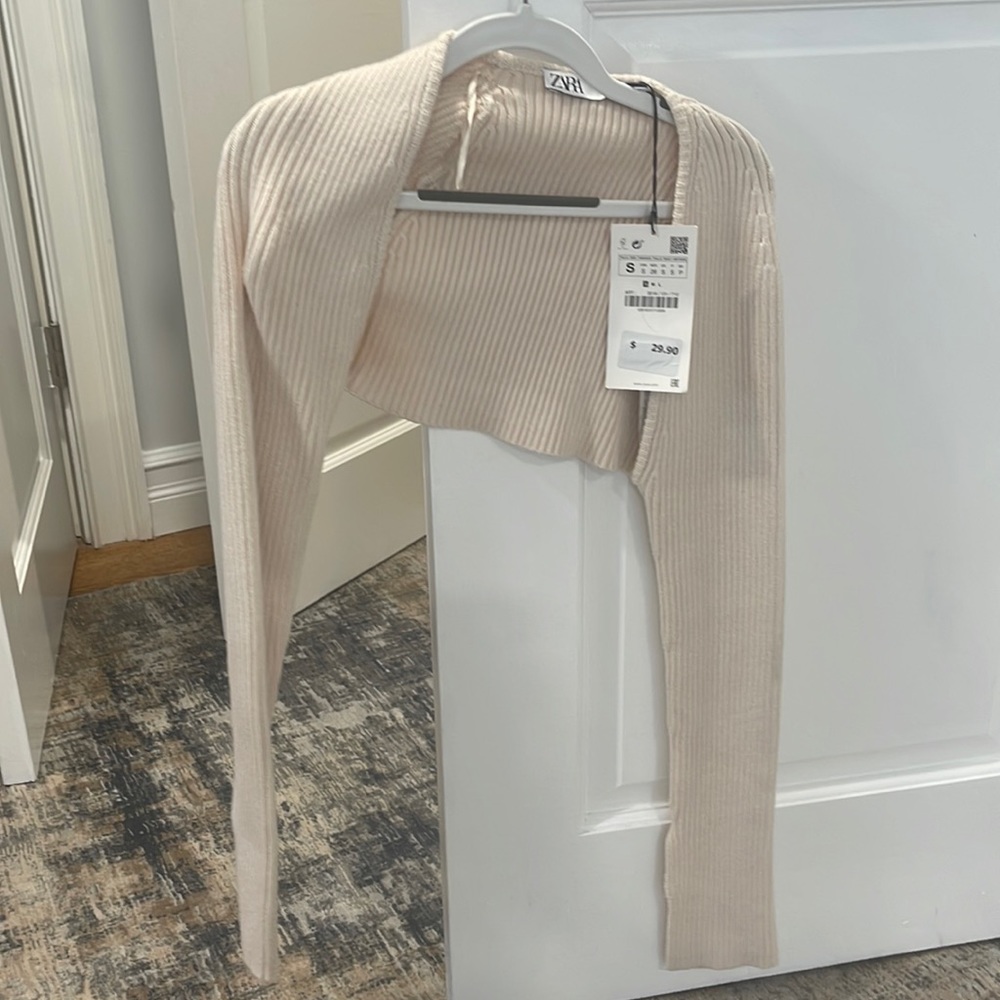 Zara cropped sweater